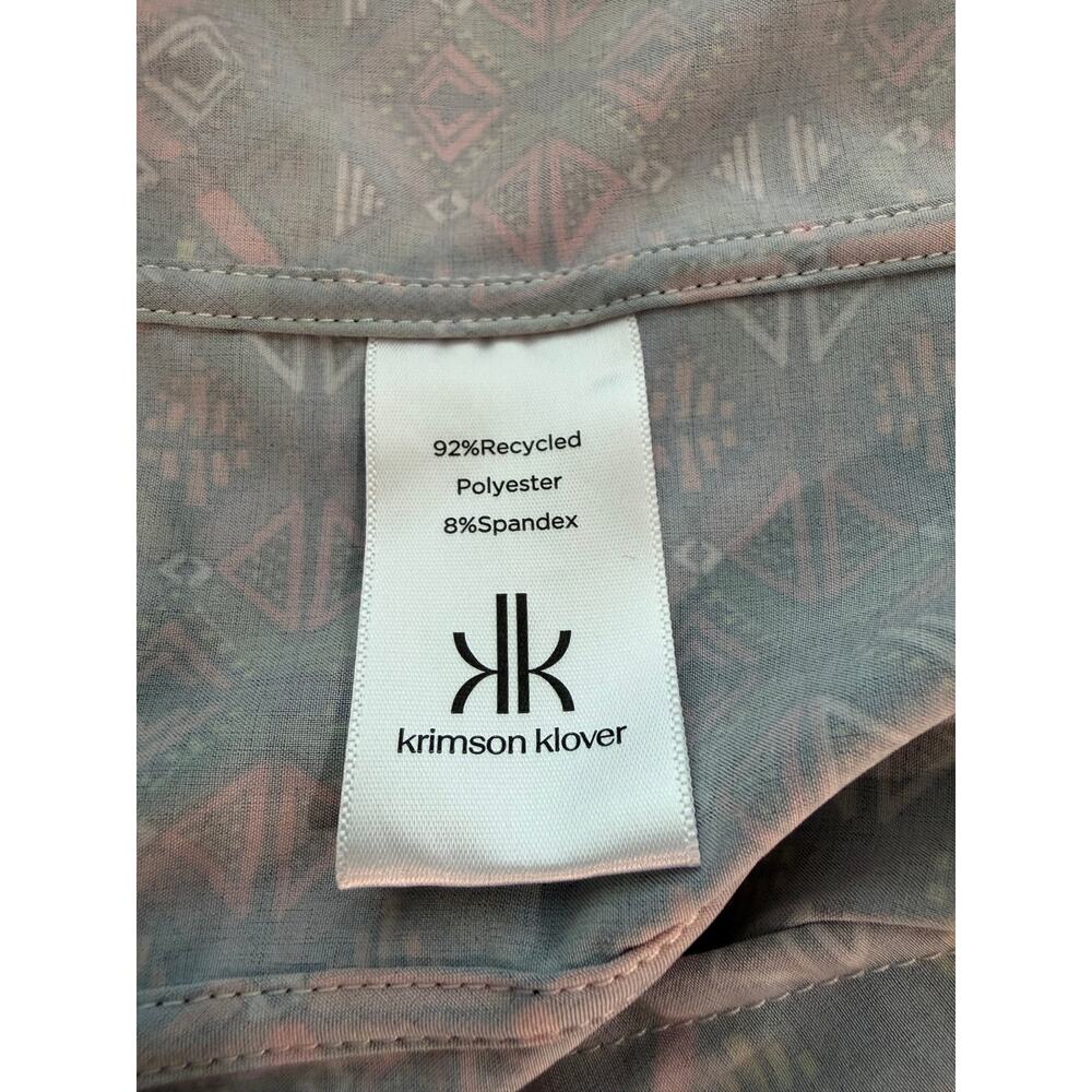 Krimson Klover Red Multicolor Hooded Zip Active Jacket Medium - Picture 5 of 6